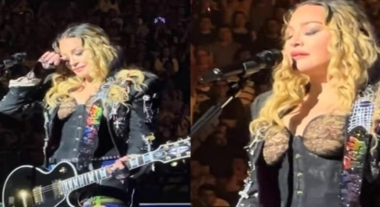 Madonna rompe en llanto durante su concierto en México Madonna rompe en llanto durante su concierto en México