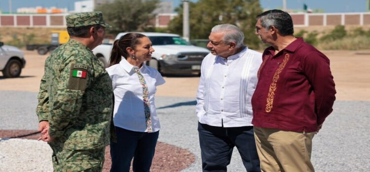 Sheinbaum y López Obrador con la modernización de las aduanas en Tamaulipas