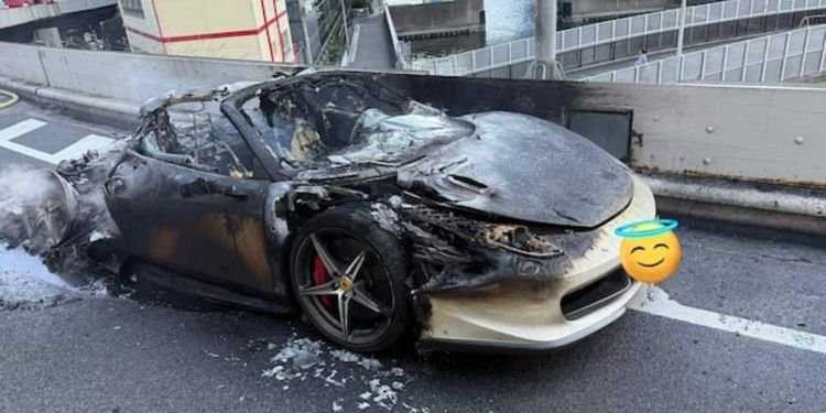 Ahorró 10 años para comprarse un Ferrari… se le incendió en una hora Ahorró 10 años para comprarse un Ferrari… se le incendió en una hora