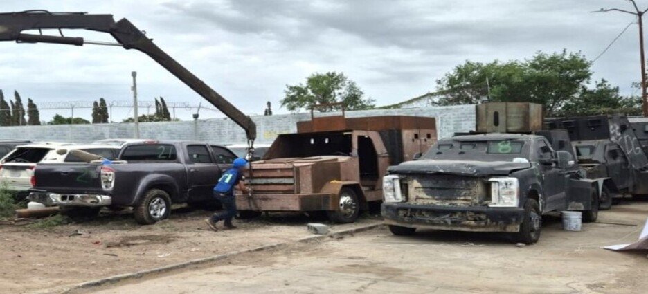 La FGR destruye 18 ‘monstruos’ en el estado de Tamaulipas ligados a los cárteles del Golfo y Noroeste