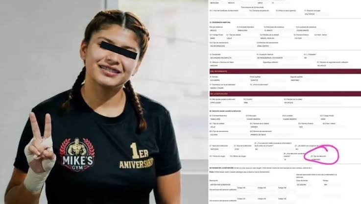 Confirman homicidio de menor en academia militar de Tamaulipas; madre de Dafne Zapata exige justicia y comparte acta de defunción